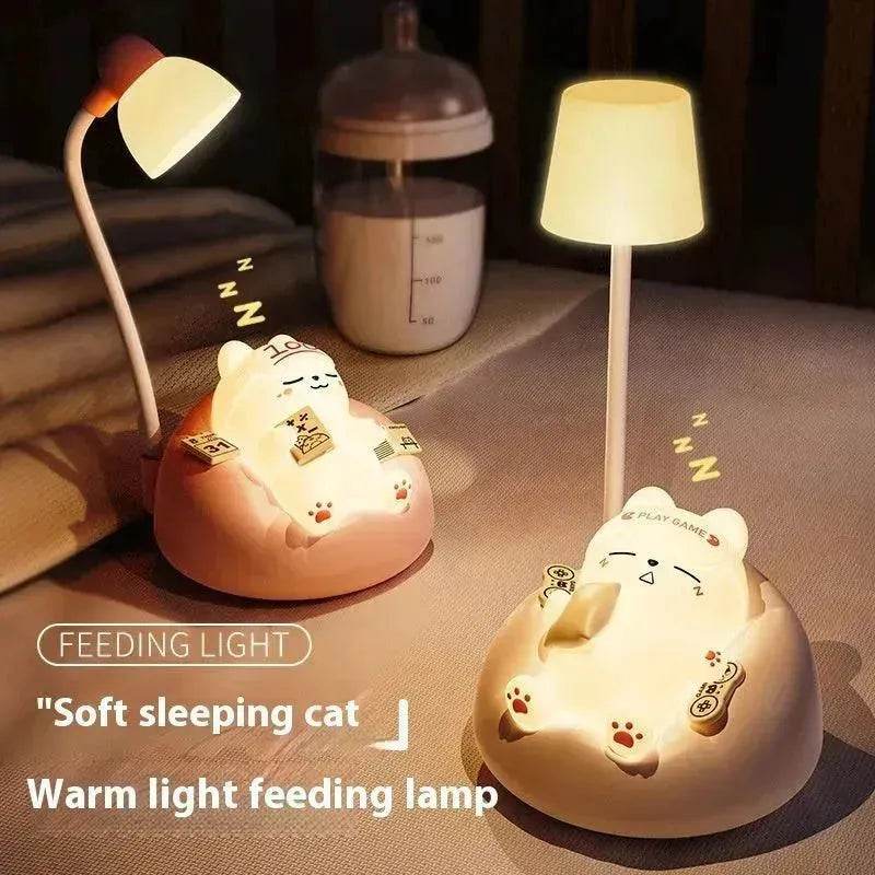 Creative Sleeping Cat Small Night Lamp Night Charging Pat Lamp - EX-STOCK Canada