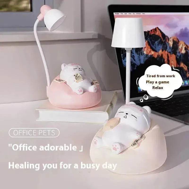 Creative Sleeping Cat Small Night Lamp Night Charging Pat Lamp - EX-STOCK Canada