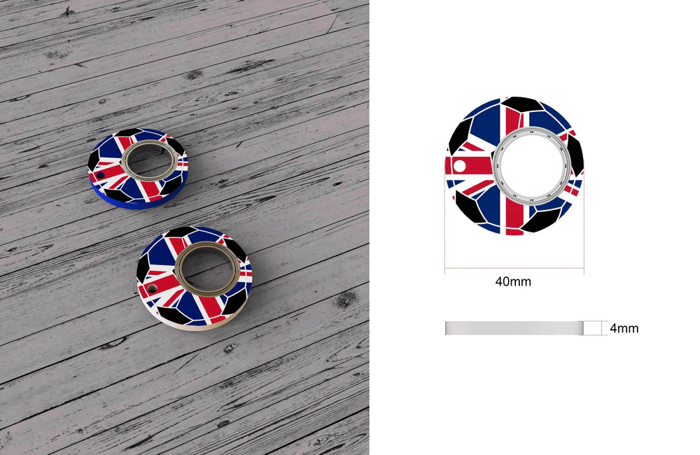 Creative Soccer World Teams Fidget Spinner Anti-Anxiety Relieves Stress Toy Keychain - EX-STOCK Canada