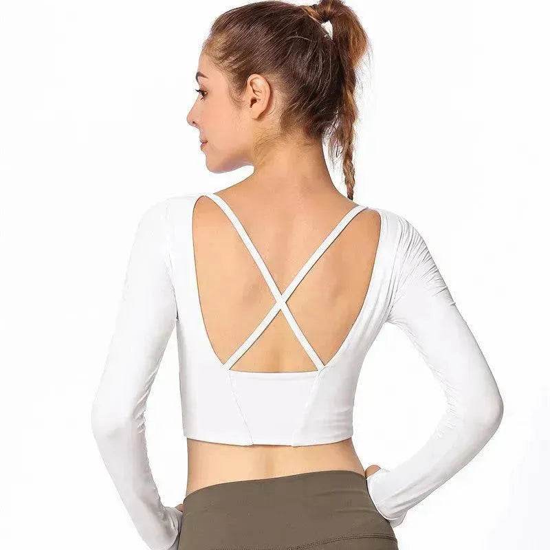 Cross back gym shirt - EX-STOCK Canada