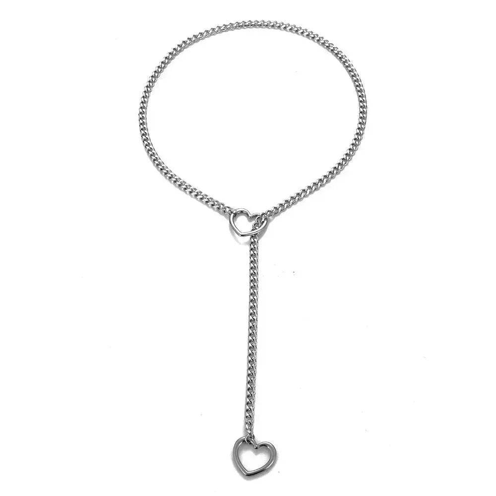 Cuban Adjustable Heart Shaped Necklace - EX-STOCK Canada
