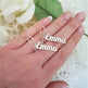 Custom Vertical Name Earrings Dangle Jewelry for Women Stainless Steel - EX-STOCK Canada