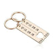Customized Couples Electroplating Keychain - EX-STOCK Canada