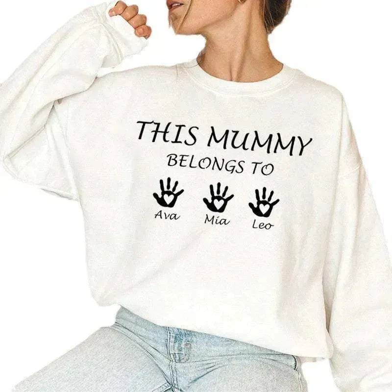 Customized Letter Name Round Neck Hoodie From Europe And America - EX-STOCK Canada