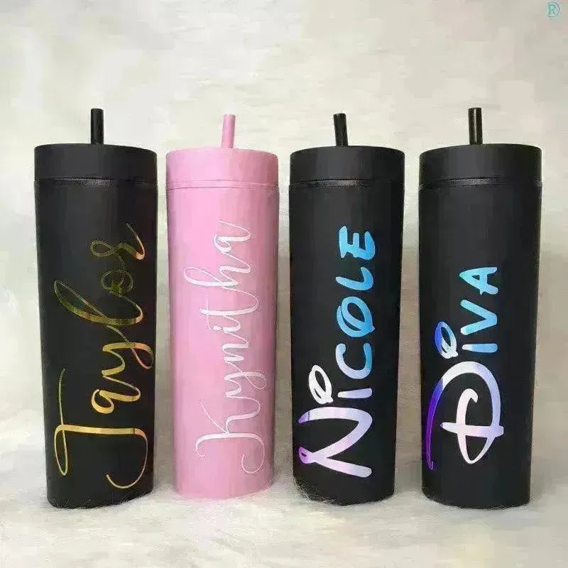Customized Name Tumbler Rice Cup Grass Bridesmaid Gift Proposal Mug - EX-STOCK CANADA