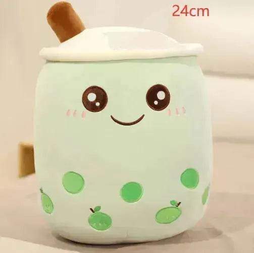 Cute Fruit Drink Plush Stuffed Soft Strawberry Milk Tea Plush Boba Tea Cup Toy Bubble Tea Pillow Cushion Kids Gift - EX-STOCK Canada