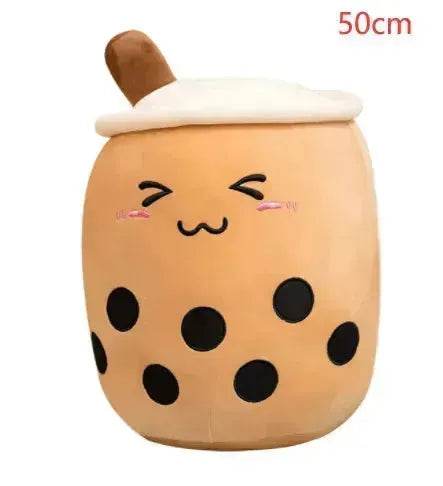 Cute Fruit Drink Plush Stuffed Soft Strawberry Milk Tea Plush Boba Tea Cup Toy Bubble Tea Pillow Cushion Kids Gift - EX-STOCK Canada
