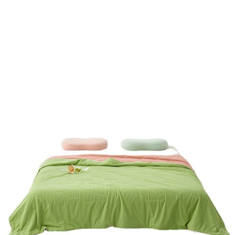 Solid Color AB Version Summer Cool Feeling Thin Duvet Washable EX-STOCK Canada