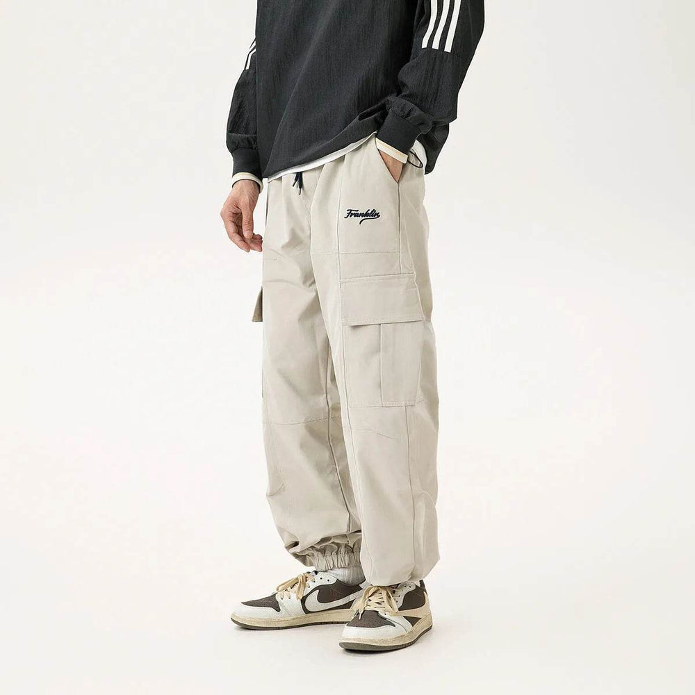 Autumn Outdoor Retro Pocket Overalls Men's Loose Straight Casual Cargo Pant - EX-STOCK Canada