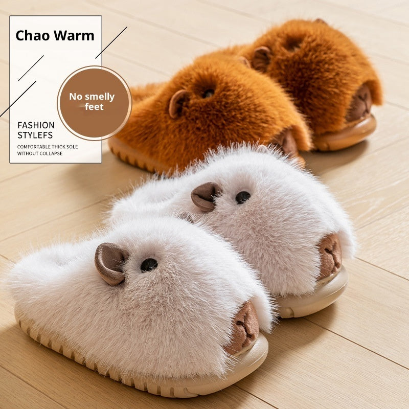 Autumn And Winter Fashionable Cartoon Plush Slippers | EX-STOCK product gallery photo 1