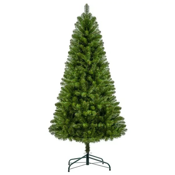 7FT Unlit Artificial Christmas Tree With 775 Tips, Full PVC Branches, Classic Green Holiday Tree With Sturdy Metal Stand For Indoor Home Decoration EX-STOCK Canada