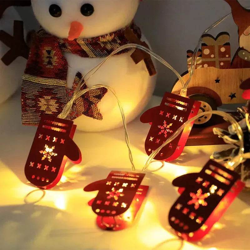 Christmas LED Light String Santa Claus Elk Snowman Xmas Ornament String Light Christmas Decorations New Year Navidad Gift - EX-STOCK Canada