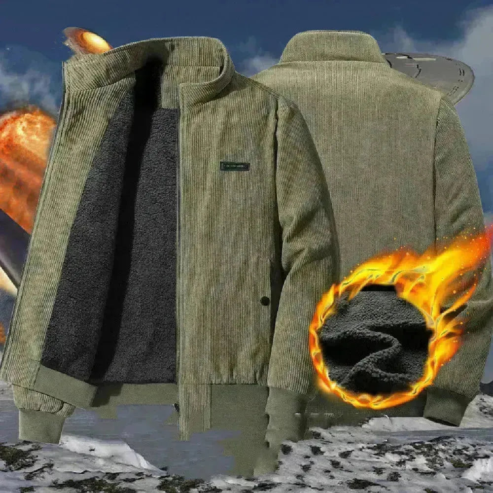 Veste en velours côtelé à la mode masculine