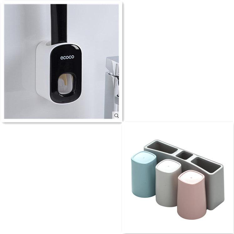 Porte-pâte dentifrice automatique mural Ensemble d'accessoires de salle de bain DistributeurEX-STOCK Canada