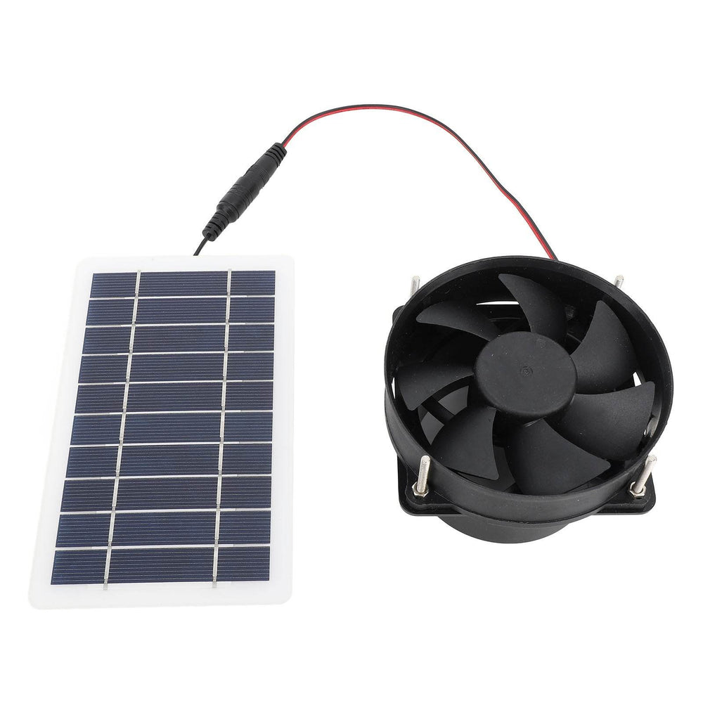 10W Solar Panel Powered Fan Kit Monocrystalline Silicon Solar Powered Exhaust Fan Portable Silent Solar Panel Fan for Outdoor - EX-STOCK Canada