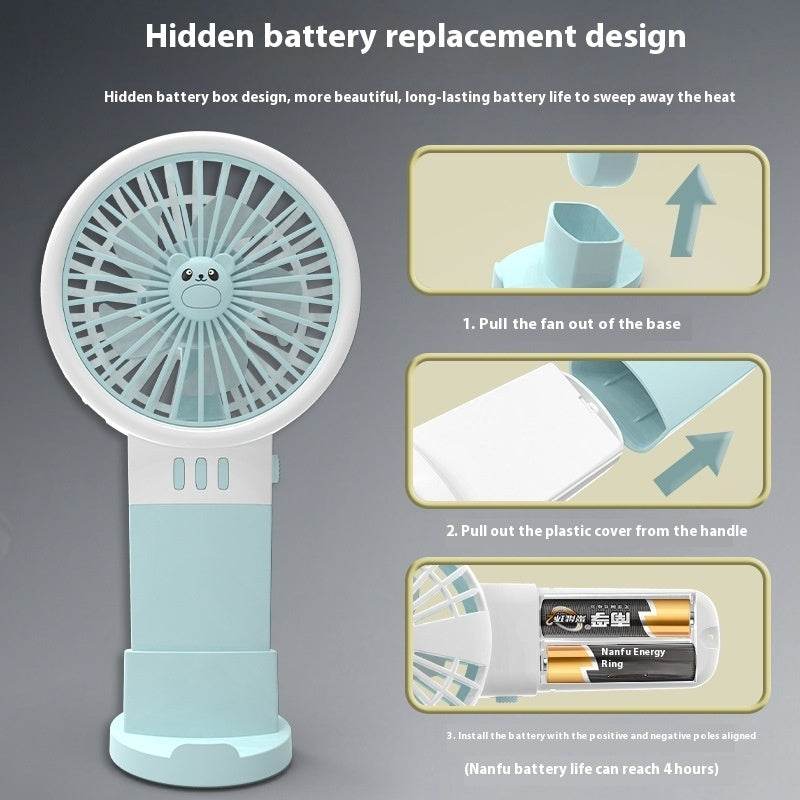 Handheld Portable Battery Little Fan - EX-STOCK Canada