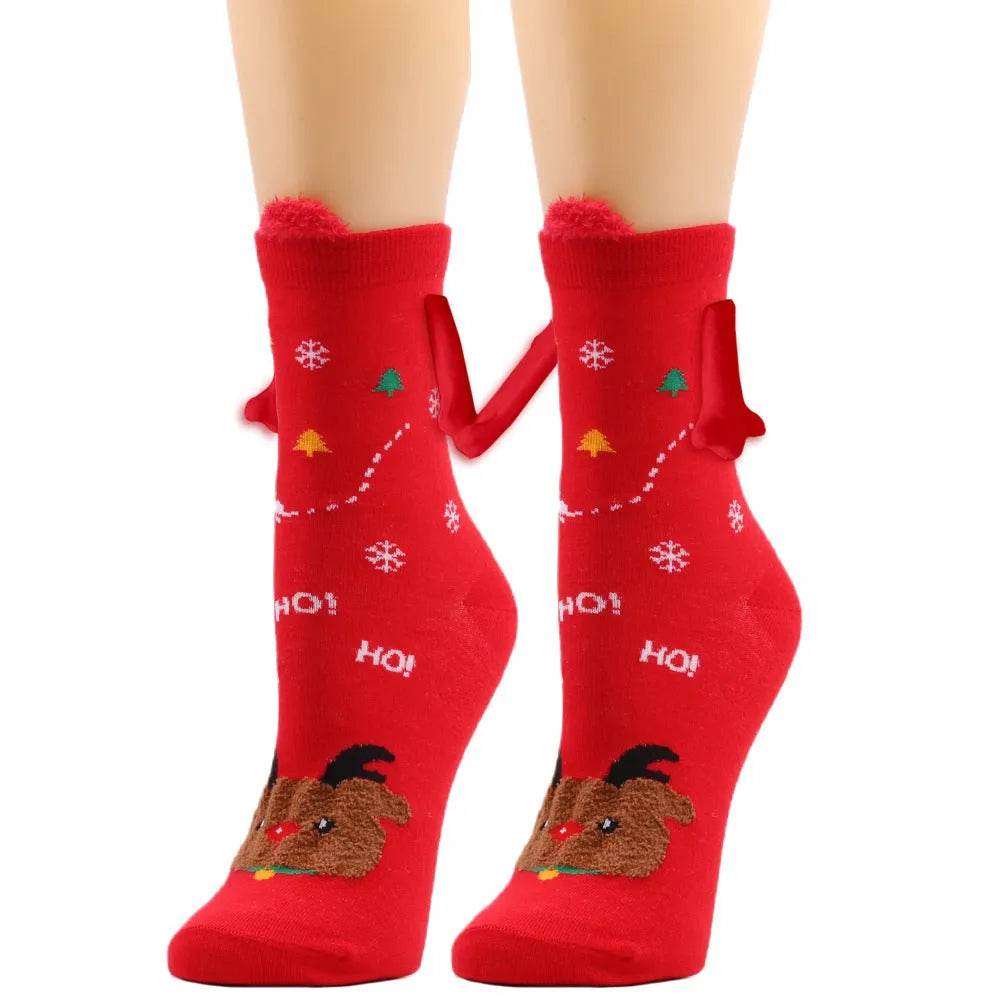 Christmas Stockings Autumn Winter Cotton Magnet Lodestone Hand Tube Socks - EX-STOCK Canada