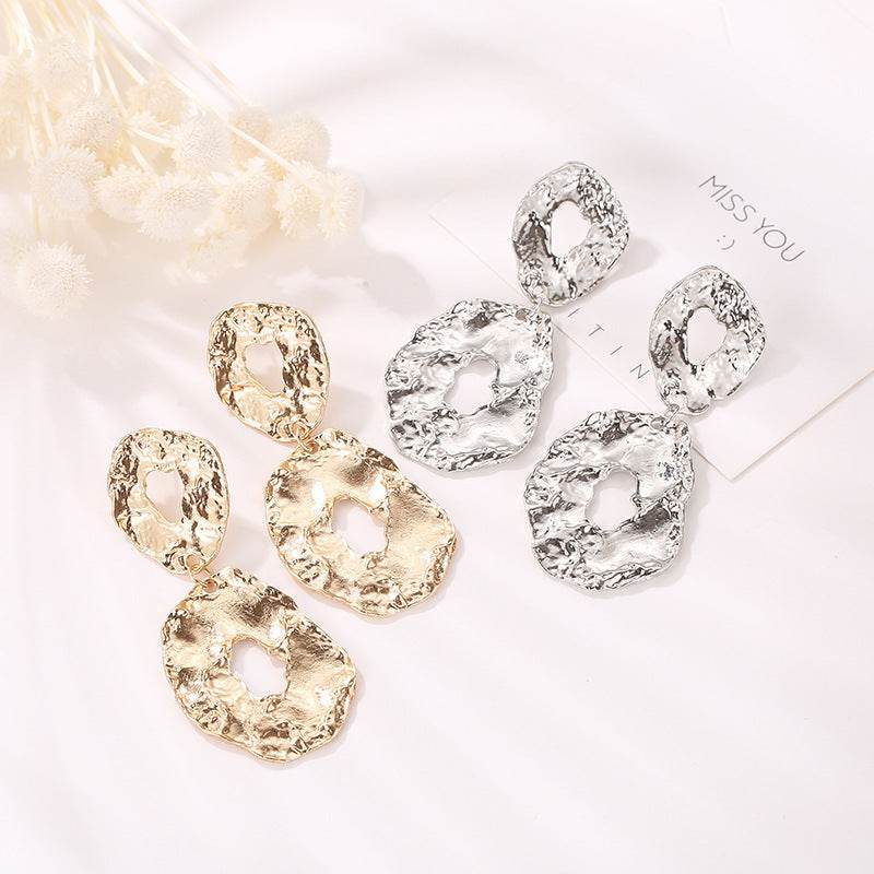 Jewelry Baroque Alloy Geometric Irregular Earrings - EX-STOCK Canada
