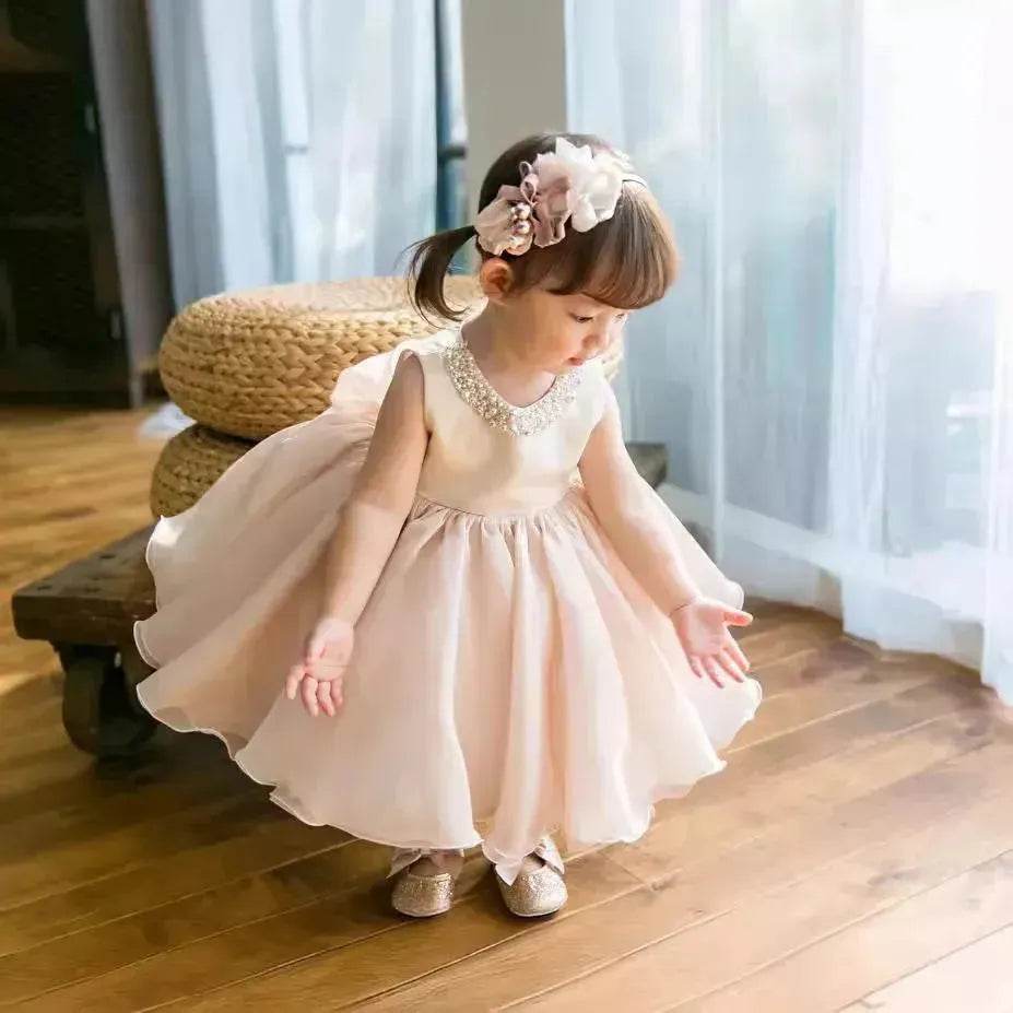 Piano Puffy Gauze Princess Dress Host Birthday Gift Children Dress - EX-STOCK Canada