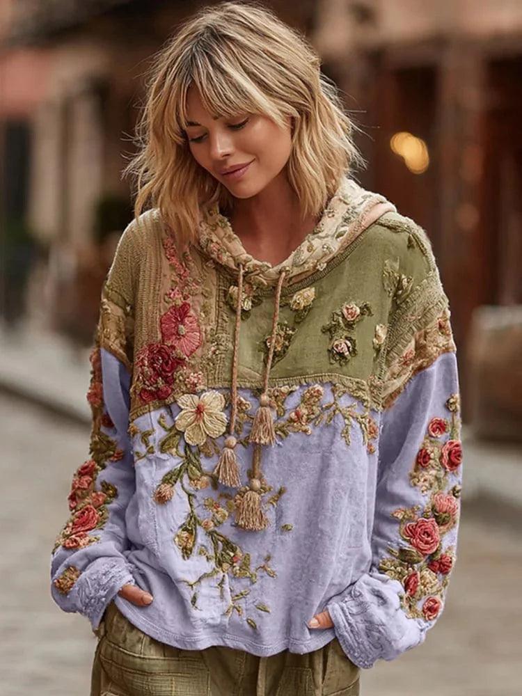 Sweat à capuche pour femmes à manches longues, pull-over ample et décontractéEX-STOCK Canada