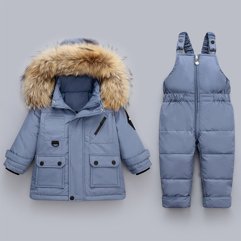 Winter Baby Boy's Down Jacket Suit | EX-STOCK product gallery photo 4