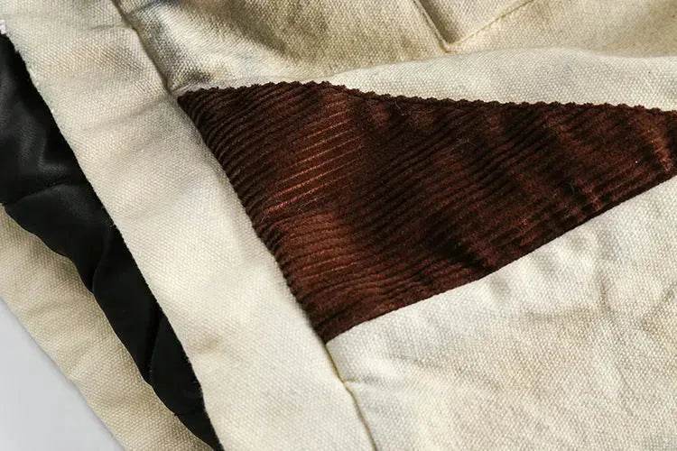 Casual men Retro Heavy Lapel Cotton padded jacket Hip pop street style - EX-STOCK Canada