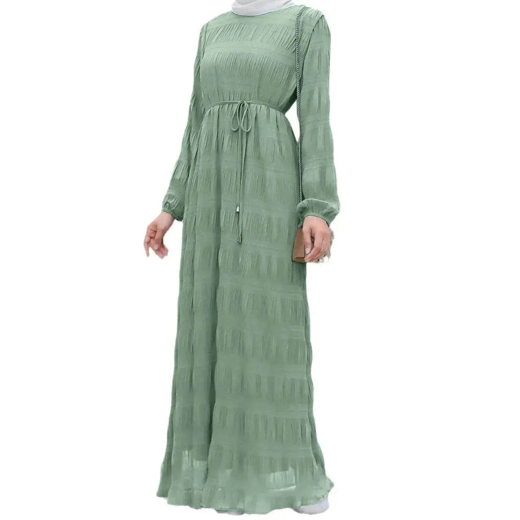 Women's Middle East Fashion Sweet Chiffon Dress Dubai Abaya dress Casual Abaya dress - EX-STOCK Canada