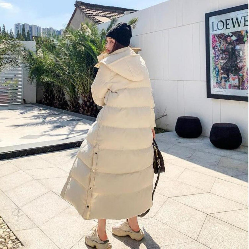 Women's Loose-fitting Padded Long Below-the-knee Cotton Coat - EX-STOCK Canada