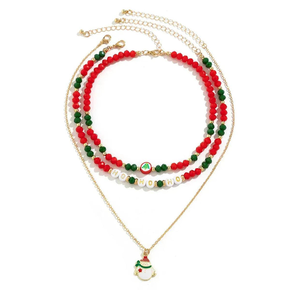 Christmas Beaded Necklace for women - EX-STOCK Canada
