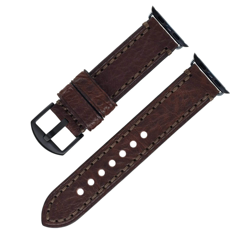 Casual Simple Top Layer Cow Leather Watch Strap - EX-STOCK Canada