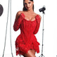 Fashionable Oversleeve Tube Top Lace Fashion Party Dinner Dress EX-STOCK Canada