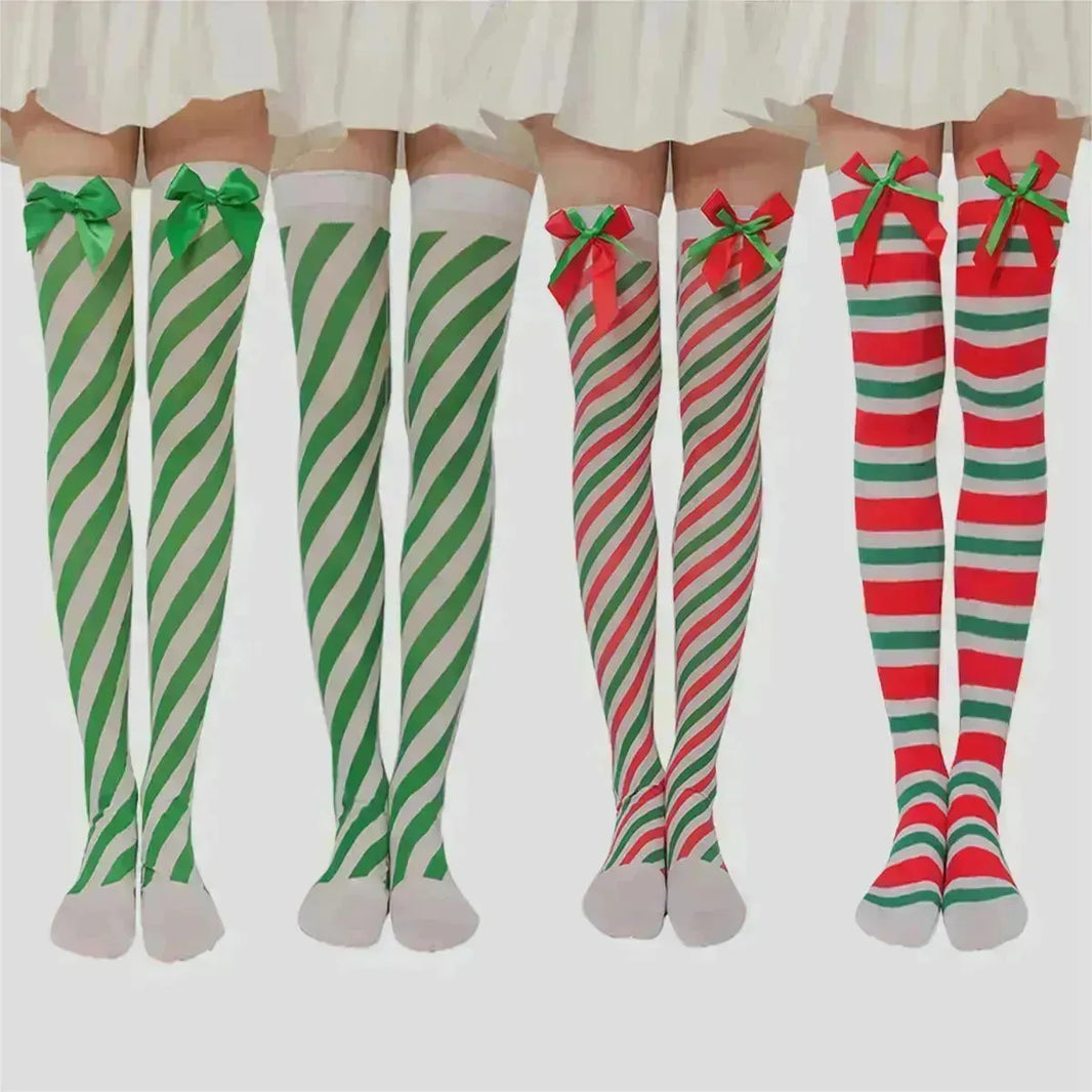Christmas de poupée en peluche Chaussettes de genou