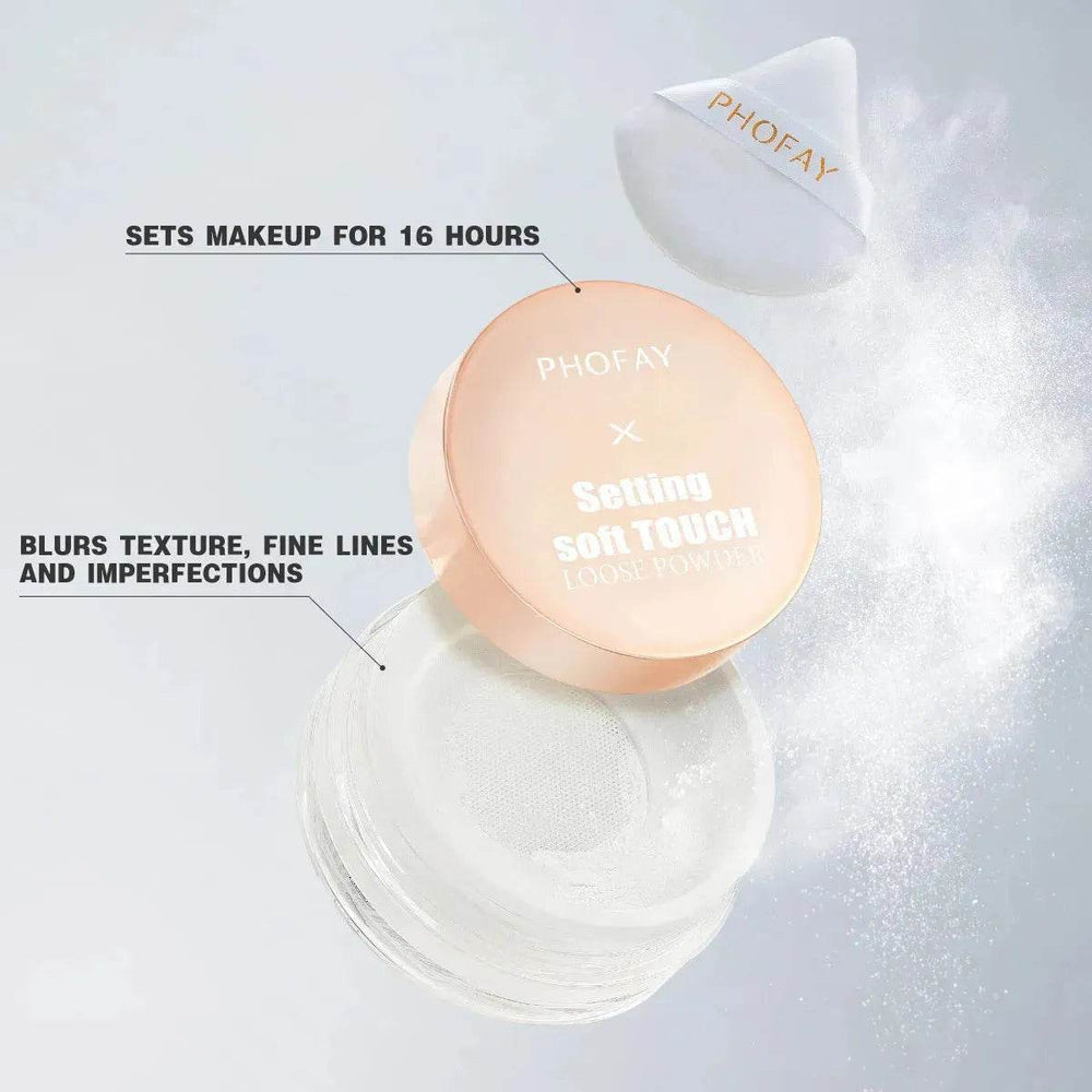 PHOFAY Soft Touch Loose Setting Powder Smooth Long Lasting Makeup - EX-STOCK Canada