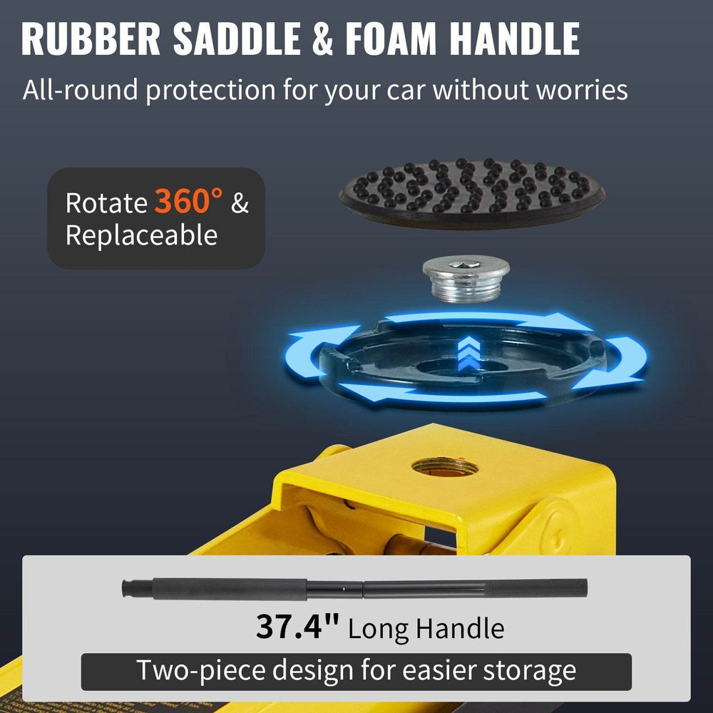 1.5 Ton Low Profile Aluminum Steel Racing Floor Jack Dual Lift Car - EX-STOCK Canada