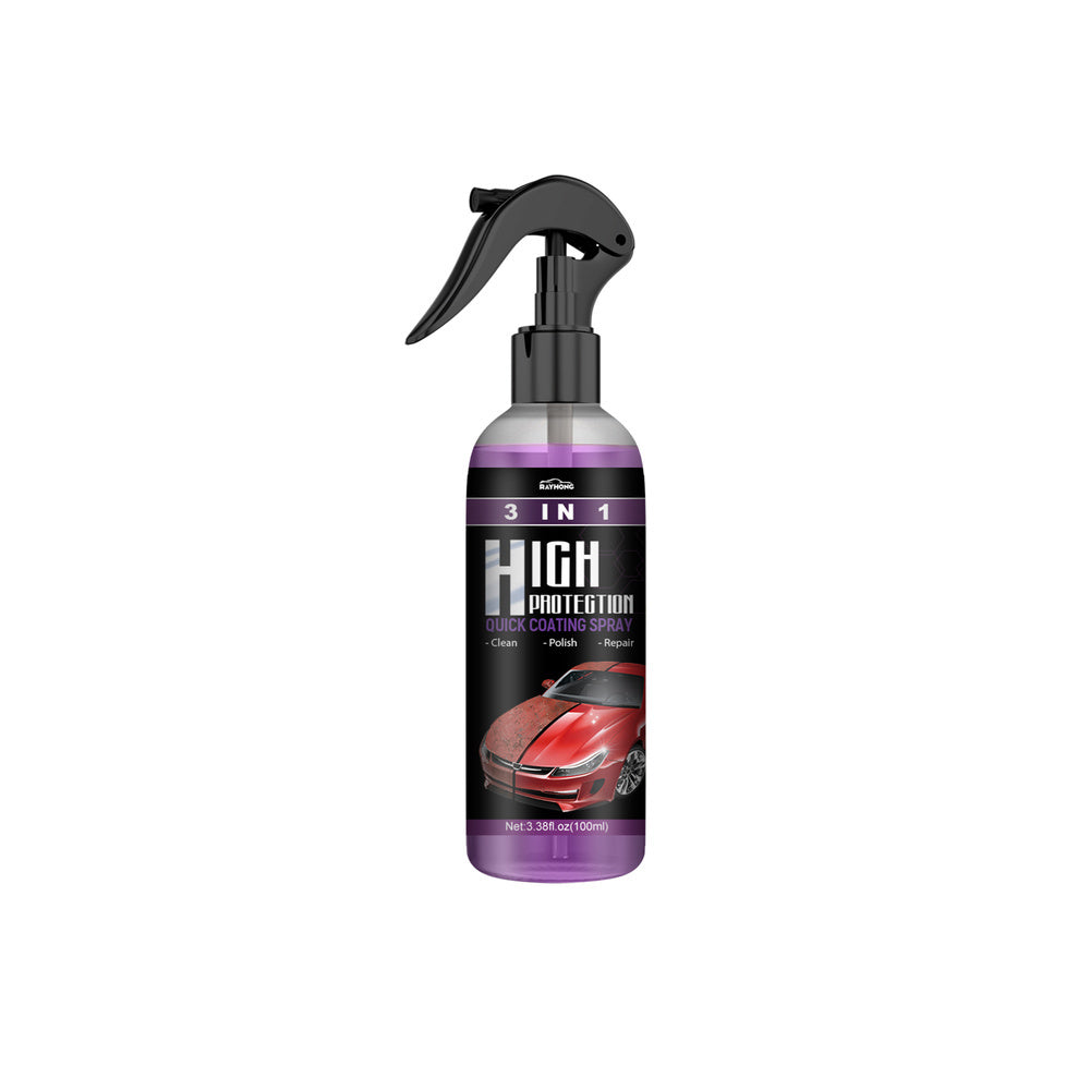RAYHONG 3-in-1 High Protection Car Coating Spray - TikTok-Trending DIY Paint Protection - Quick Color Change, Cleaning & Shine - Universal For All Vehicles EX-STOCK