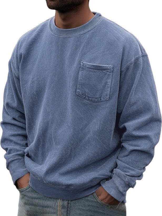 Pull-over pour homme à col rond et manches longuesEX-STOCK Canada