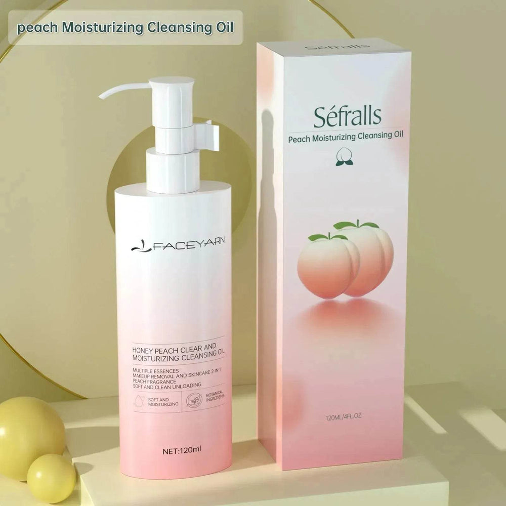 Sefralls Peach Moisturizing Cleansing Oil Natural Ingredients Makeup Removal Oil With Hydrating Jojoba 120ml - EX-STOCK Canada