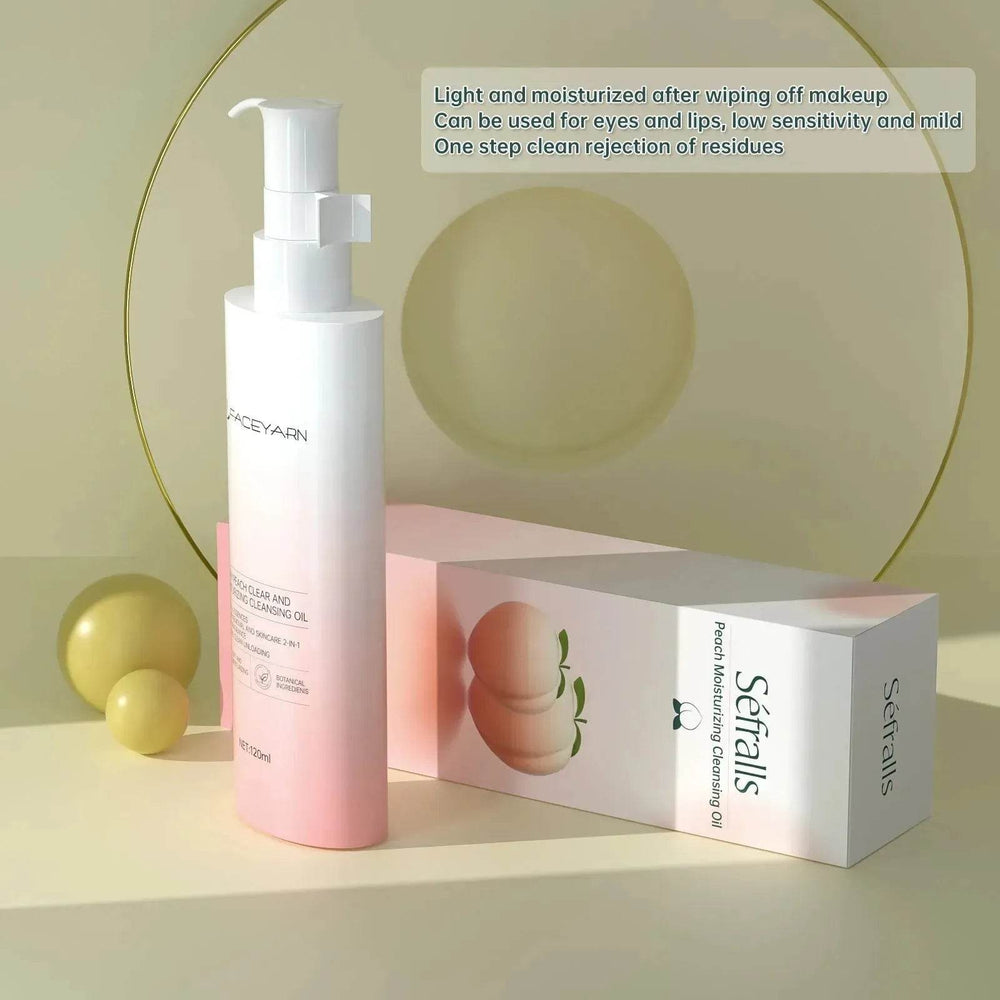 Sefralls Peach Moisturizing Cleansing Oil Natural Ingredients Makeup Removal Oil With Hydrating Jojoba 120ml - EX-STOCK Canada