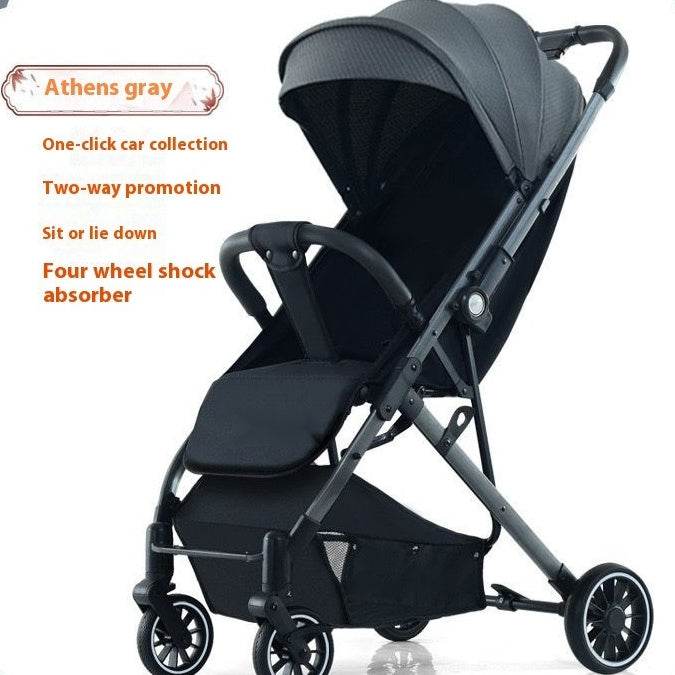 Pull Rod Type Summer Ultra-light Stroller Four Minus EX-STOCK Canada