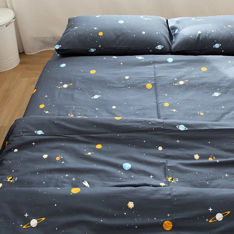 Fantasy Cartoon Style Cotton Bed Sheet Quilt Cover Pure Cotton Duvet Cover EX-STOCK Canada