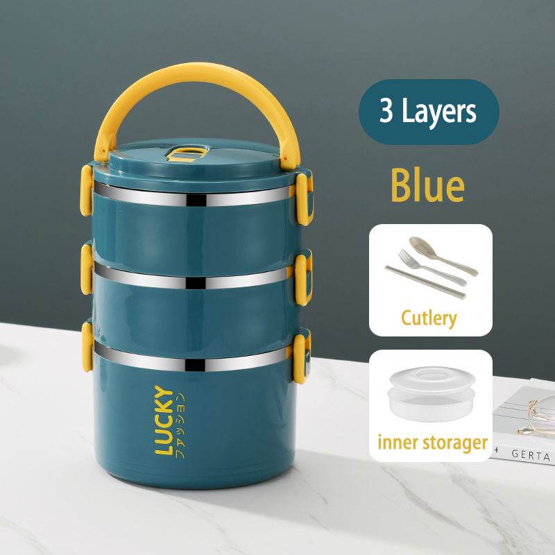 Sealed Multi Layered Thermal Stainless Steel Insulated Lunch box - EX-STOCK Canada