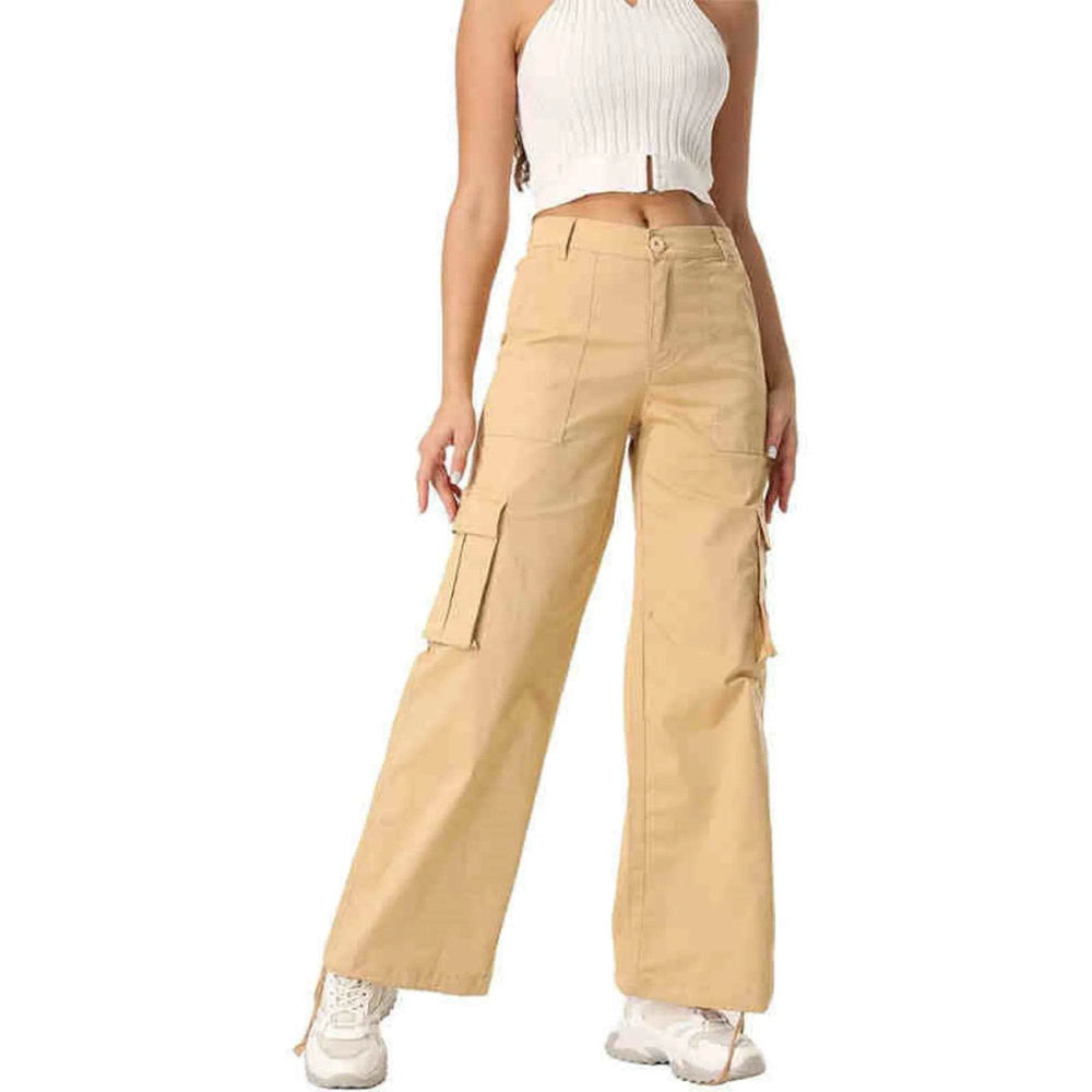 Wide Leg High Waist Casual Pants For Women - EX-STOCK Canada