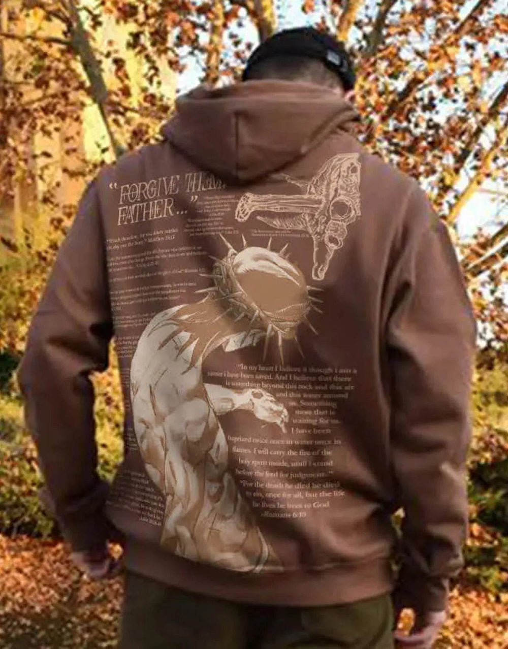 Men's Casual Printed Oversized Hoodie Sweatshirt Hip Pop Streetwear - EX-STOCK Canada