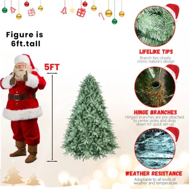 Artificial 5ft Blue Green Tint Christmas Tree EX-STOCK Canada