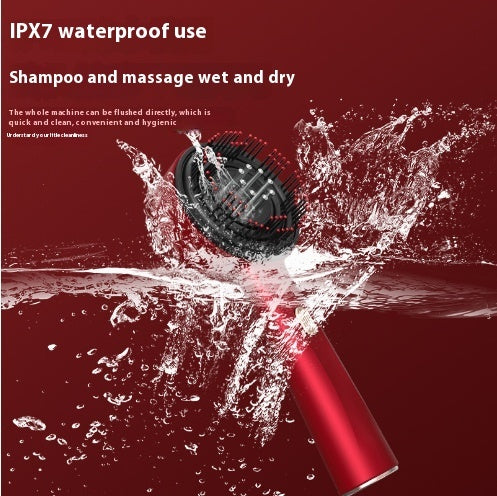 Peigne de Massage Électrique pour la Maison Peigne de Drainage du Cuir Chevelu Lumière Rouge Peigne Anti-dérapant Soin des Cheveux Peigne de Massage MultifonctionEX-STOCK Canada
