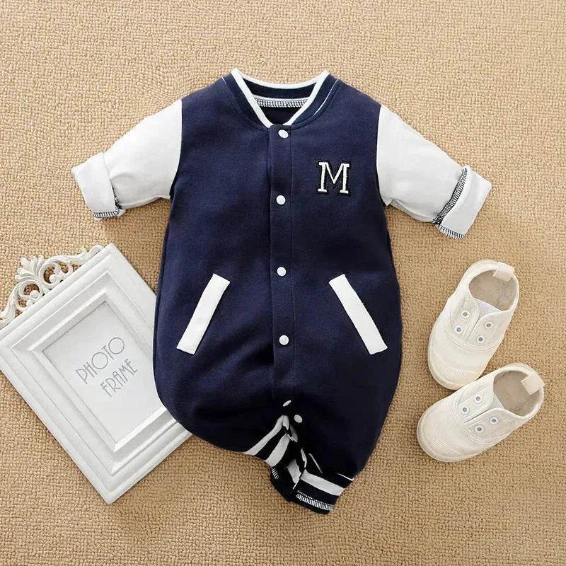 Baby One-piece Spring And Autumn Romper Baseball Uniform cloth - EX-STOCK Canada