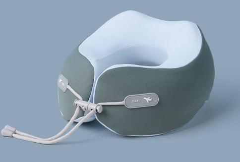 Cuscino da viaggio per il collo a forma di U in memory foam con spazio di archiviazione - EX-STOCK Canada