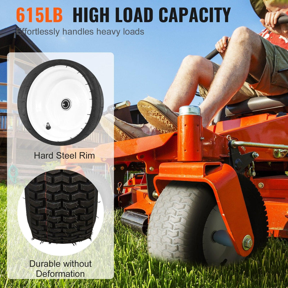 Pneumatici per Rasaerba con Cerchio, Pneumatici Tubeless per Trattore 16x6,5-8, Set da 2 Pneumatici e Ruote, Pneumatici Pneumatici per Prato, Mozzo con Offset di 3', Boccola da 3/4', 16 Adattatori per Trattore RasaerbaEX-STOCK Canada