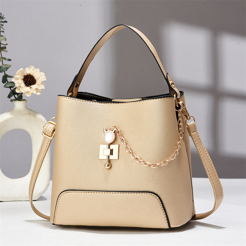 Bolso de Cubo Elegante - Bolso de Hombro para Mujer de Cuero PU Bolso de Mano Bolso Bandolera Estiloso para DamaEX-STOCK Canada