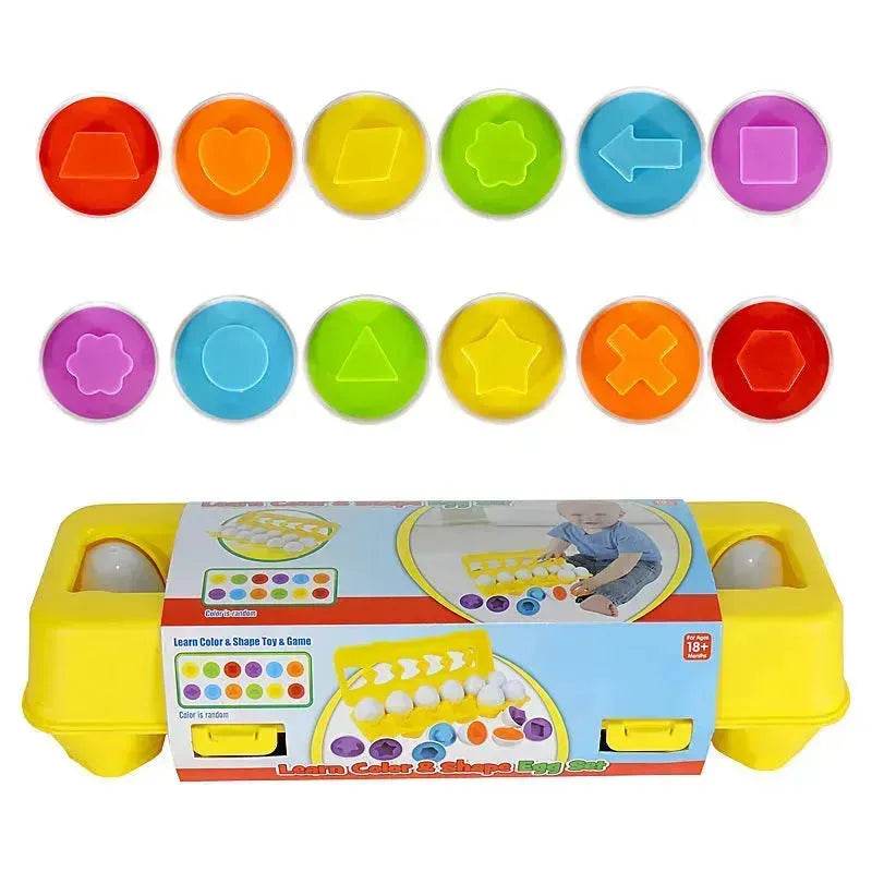 Baby Learning Educational Toy Smart Egg Toy Games Shape Matching Sorters Toys Montessori Eggs Toys For Kids Children - EX-STOCK Canada